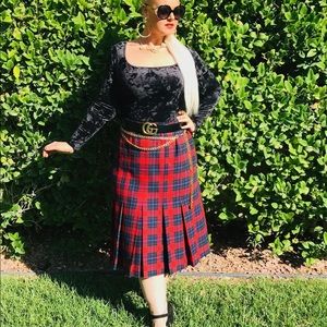 Vintage plaid skirt